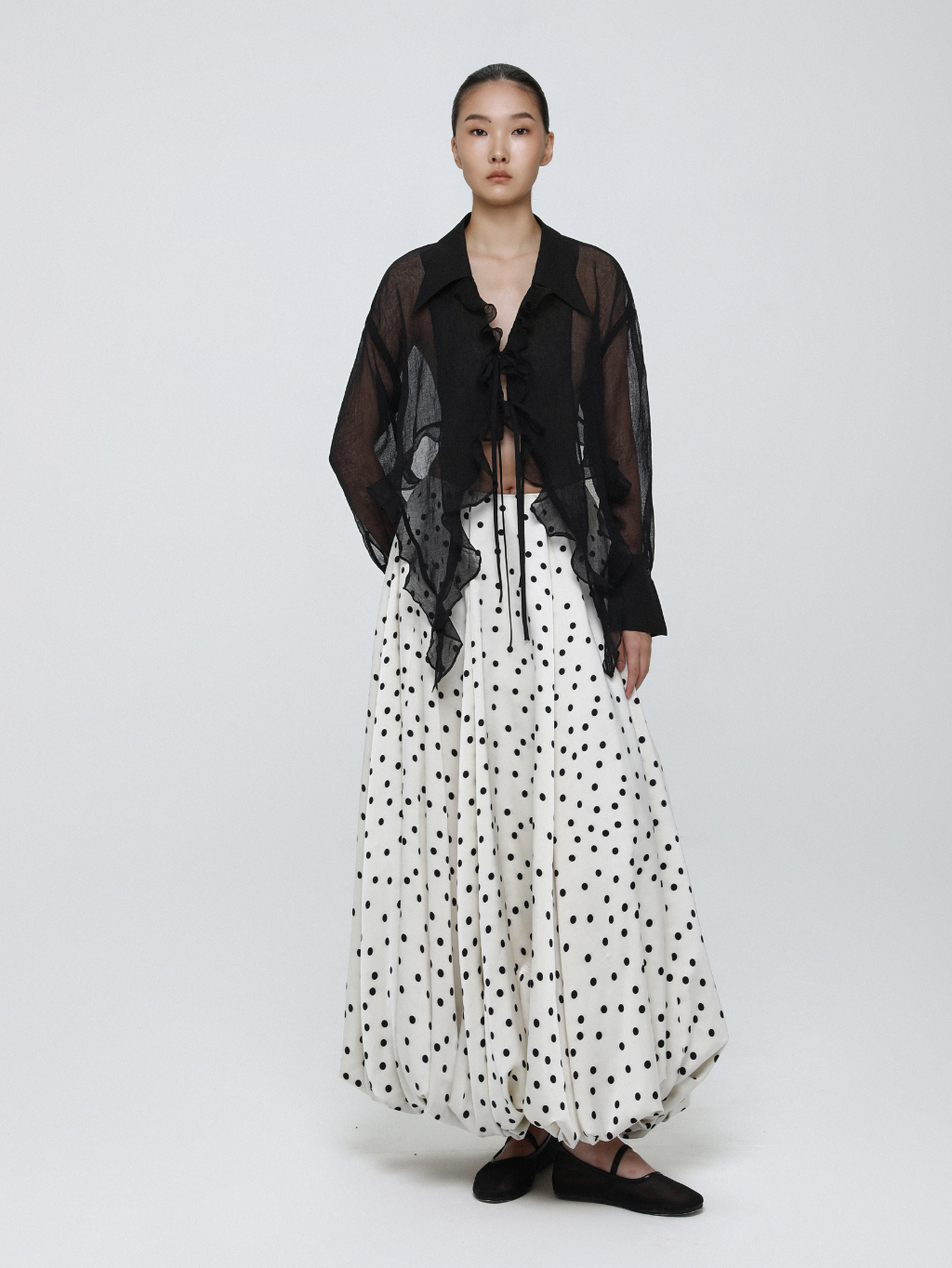 Polka Dot Bubble Skirt
