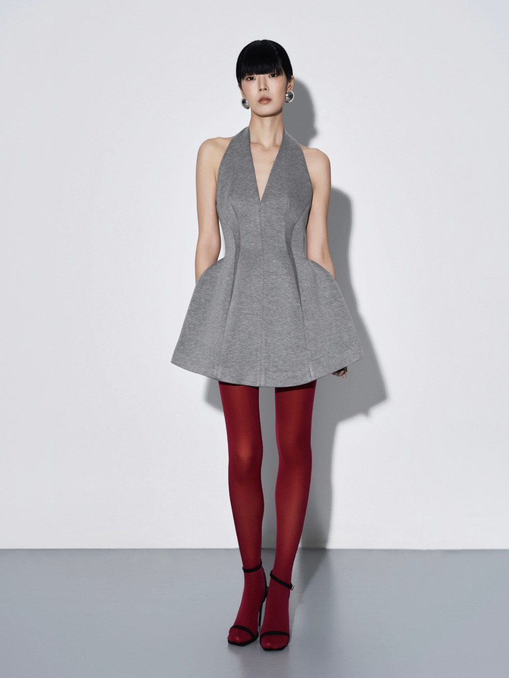[PRE-ORDER] Halter Grey Mini Dress