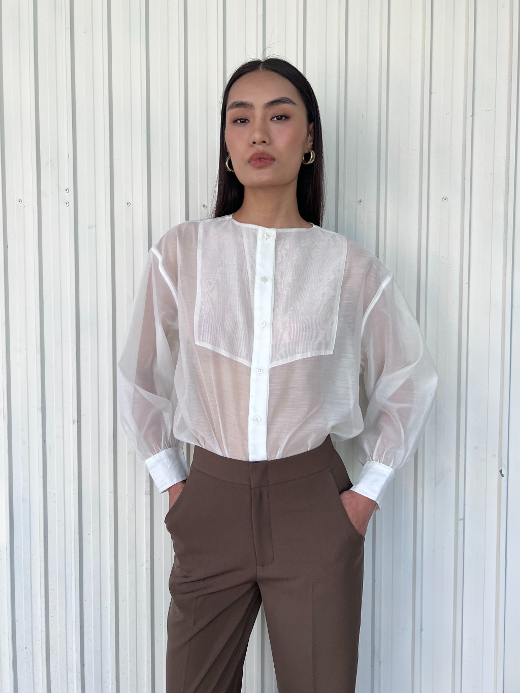 White Sheer Shirt