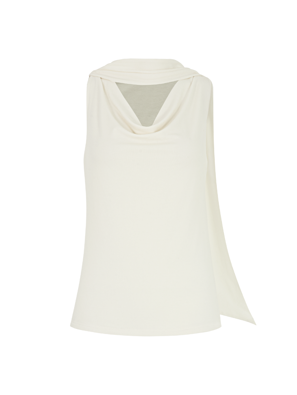 Black Cowl Neck Halter