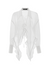 Linen Blened Shirt With Ruffle Detailed
